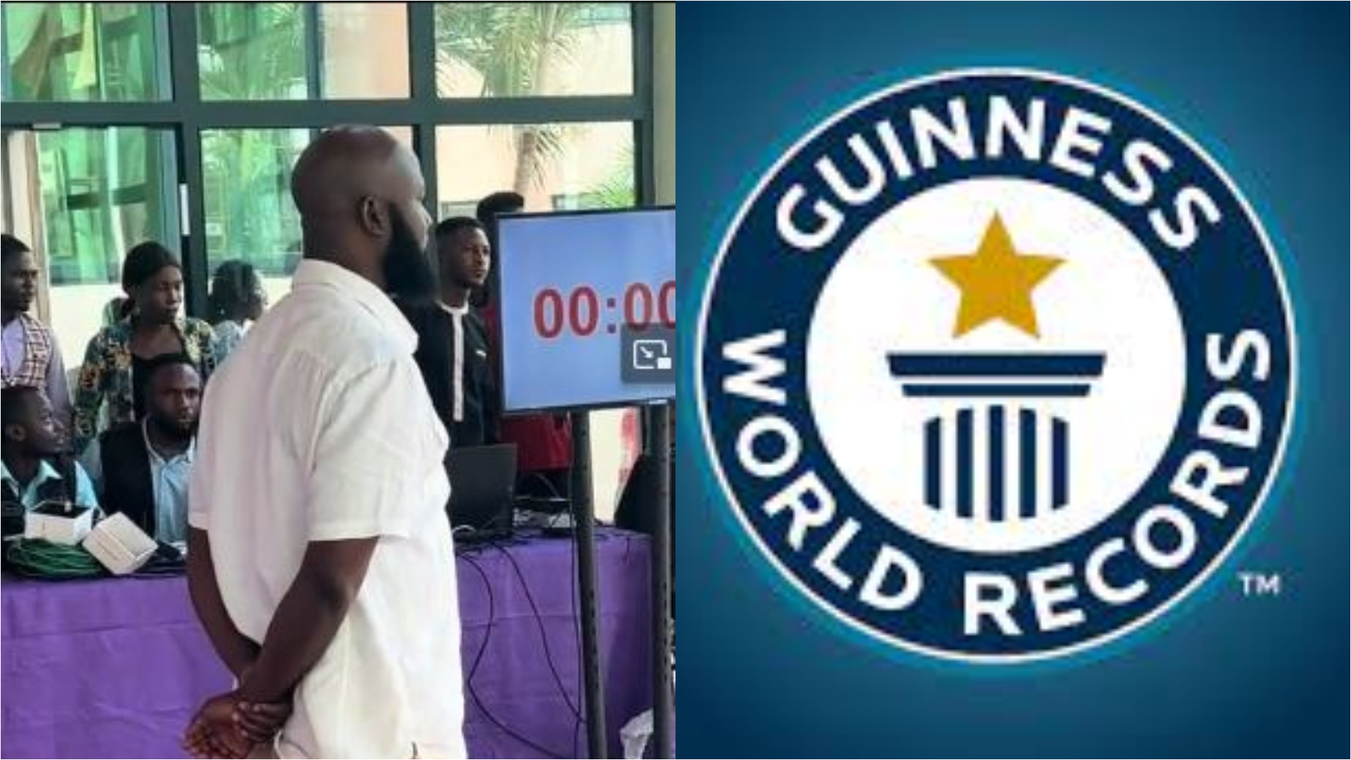 Ghanaian man attempts to break Guinness World Record for the longest standing by an individual [Video]