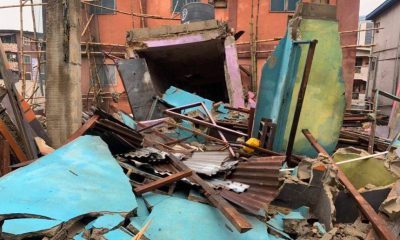 3-Storey building collapses in Lagos Island