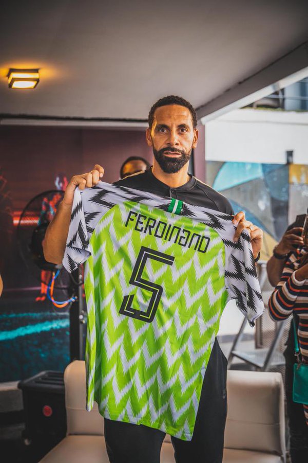 Rio Ferdinand proves Nigerian fan wrong on his AFCON allegiance