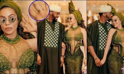 Netizens reacts over Maria Chike's marriage rumour as she flaunts wedding ring