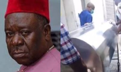 Moment family pushes Mr. Ibu out of the hospital to his hometown for burial