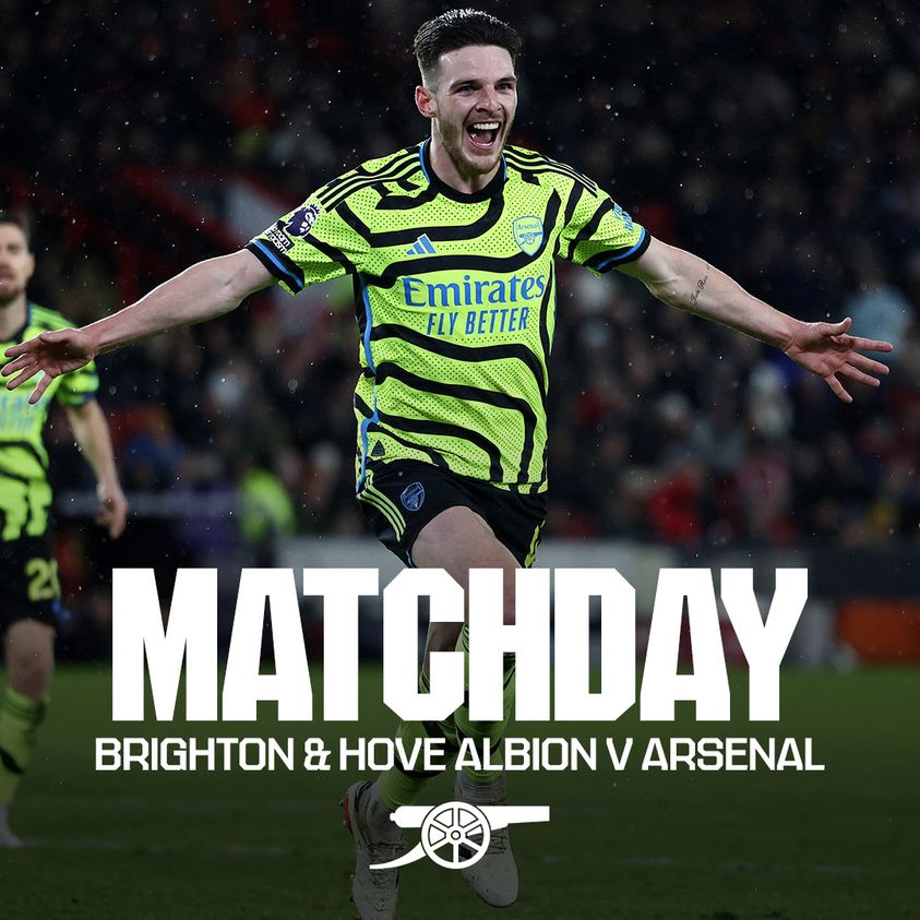 Brighton and Hove Albion vs. Arsenal: Confirmed Lineup