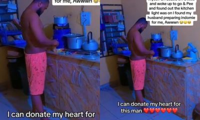 Romantic moment husband wakes up to cook for breastfeeding wife at 2 am [Video]