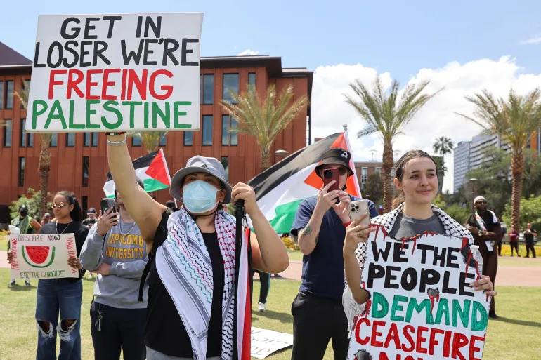 U.S not taking pro-Palestine protests too well