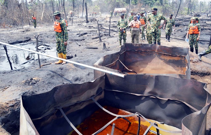 Nigerian army recovers 238,500 litres of stolen crude oil