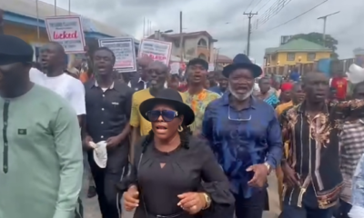 Rivers state Ex-LGA chairmen protest over council crisis