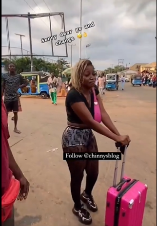 VIDEO: Lady Weeps After Been Ridiculed In public Over Her Dress Sense