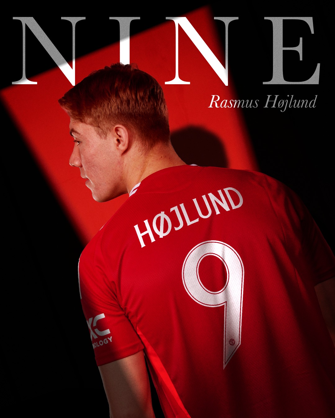 Rasmus Hojlund ready to take on Haaland as United's no. 9