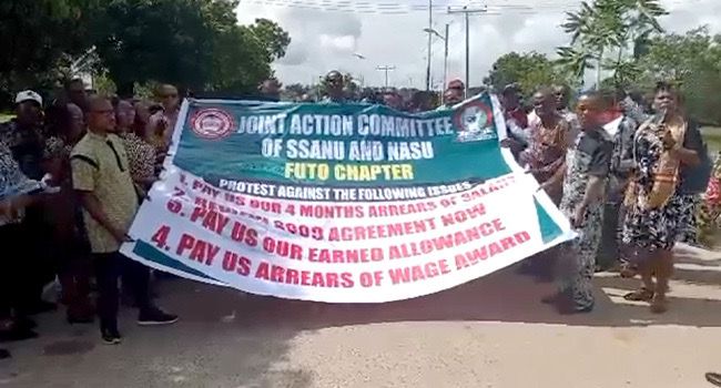 Withheld salaries: ASUU, SSANU Commence Protest In UNIABUJA