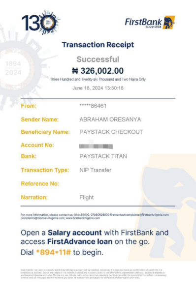 Man's N326K refund stuck between Arik Airline, First Bank