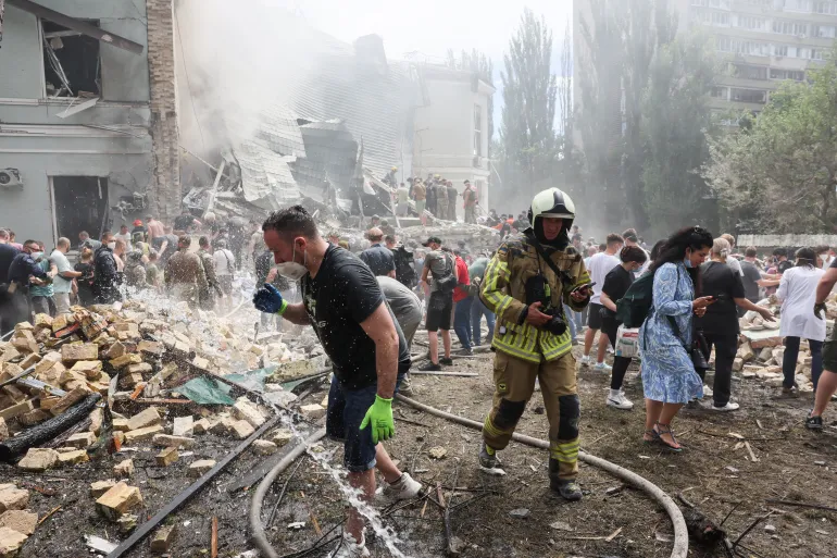 Kyiv attack: Russia blow up Children's hospital in Ukraine