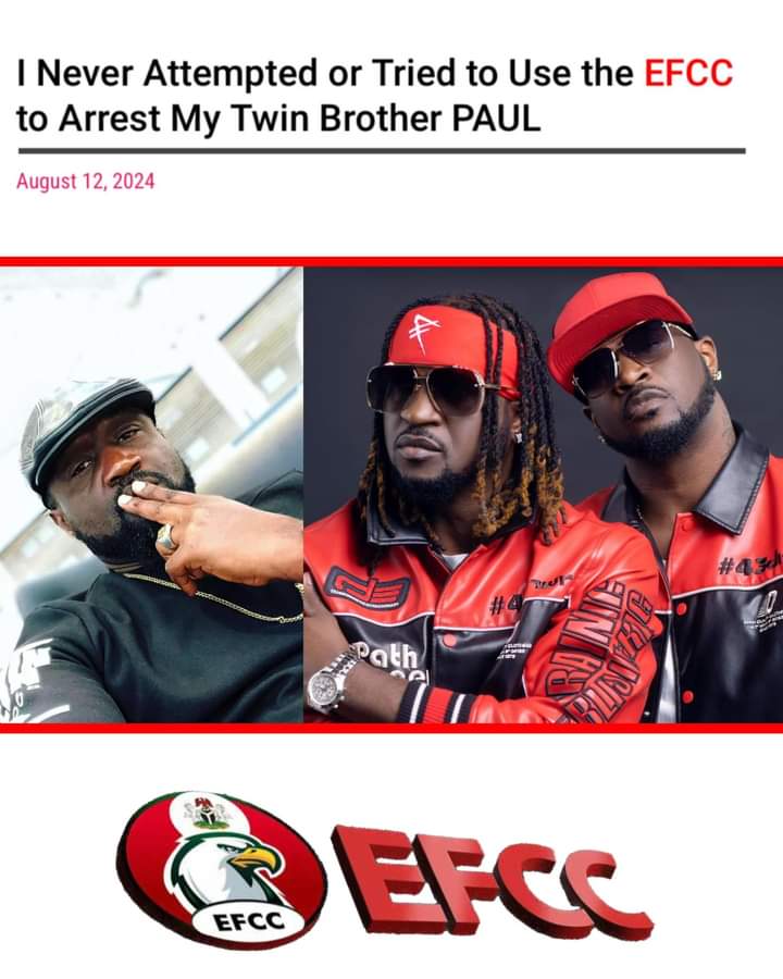 Update: Peter Okoye clarifies EFCC allegations amid P-Square feud