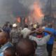 Fire destroys part of Lagos State government staff quarters