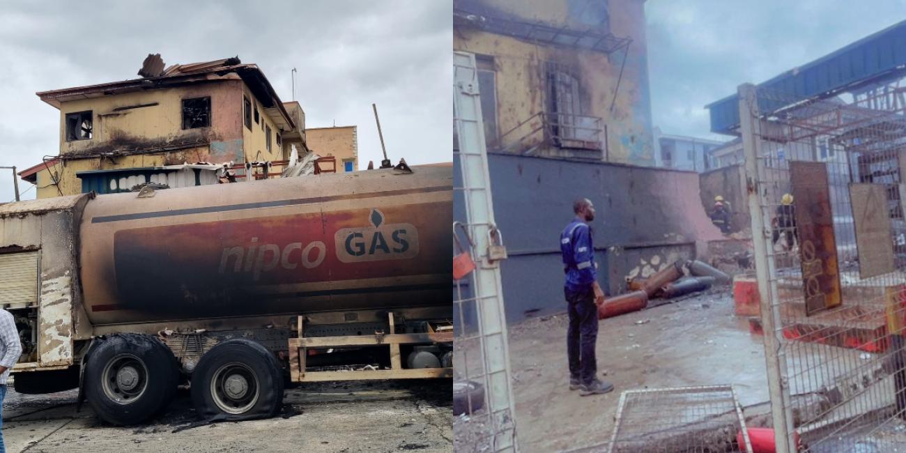 Gas truck explosion injures two in Lagos