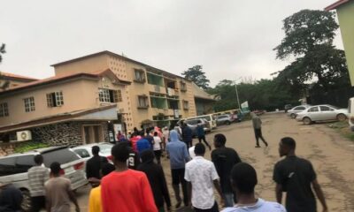 Students of University of Ibadan begin fresh protest over school fees increment (Photos)