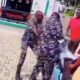 Policemen assault physically challenged man during protest in Bauchi State (Video)