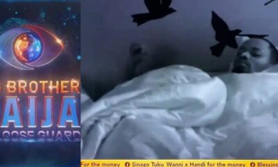 BBNaija: “Konji na bastard” – Kellyrae caught rubbing wife, Kassia’s bum under the duvet