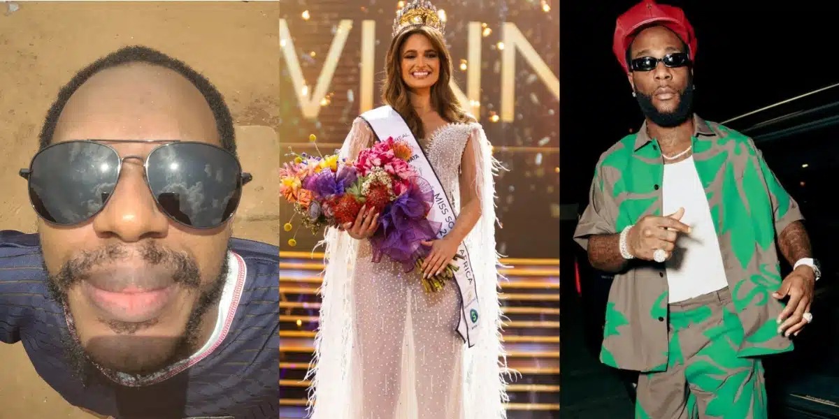 Daniel Regha criticisizes Burna Boy, others for mocking new Miss South Africa 2024