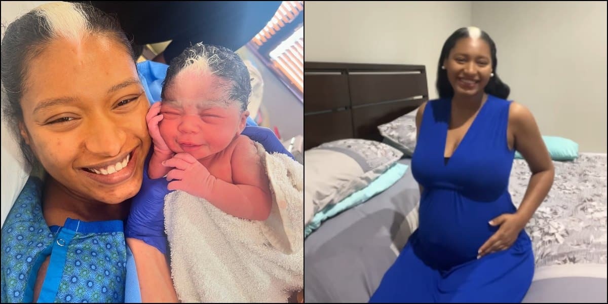 Actress Elma Godwin welcomes second child, shares the same white hair