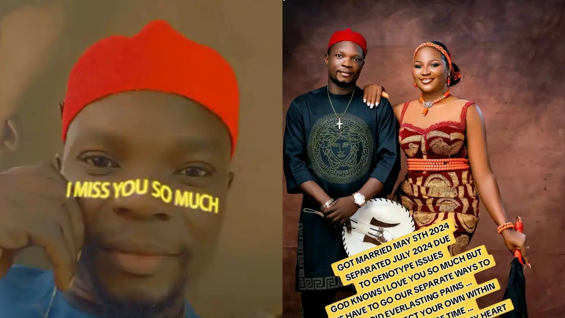 Newly wed man haults wedding right after traditional ceremony due to genotype issues