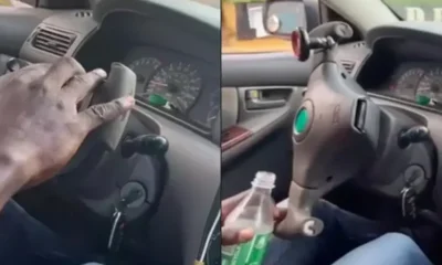 Passenger raises alarm over cab driver’s weird steering wheel