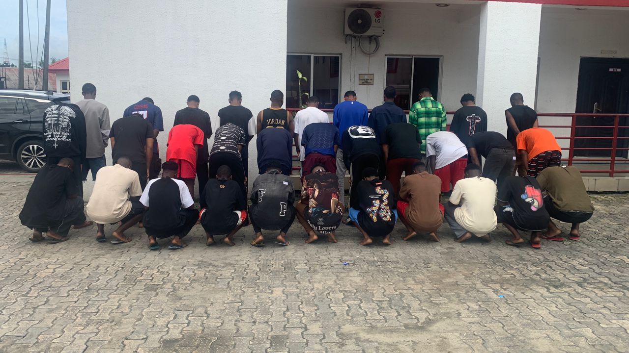 33 suspected internet fraudsters arrested by EFCC in Rivers