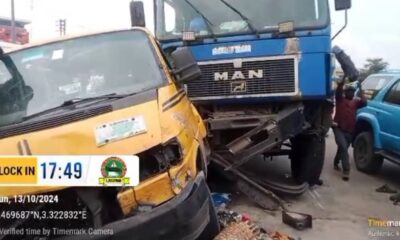 Tanker crash claims 3 lives on Oshodi-Apapa expressway