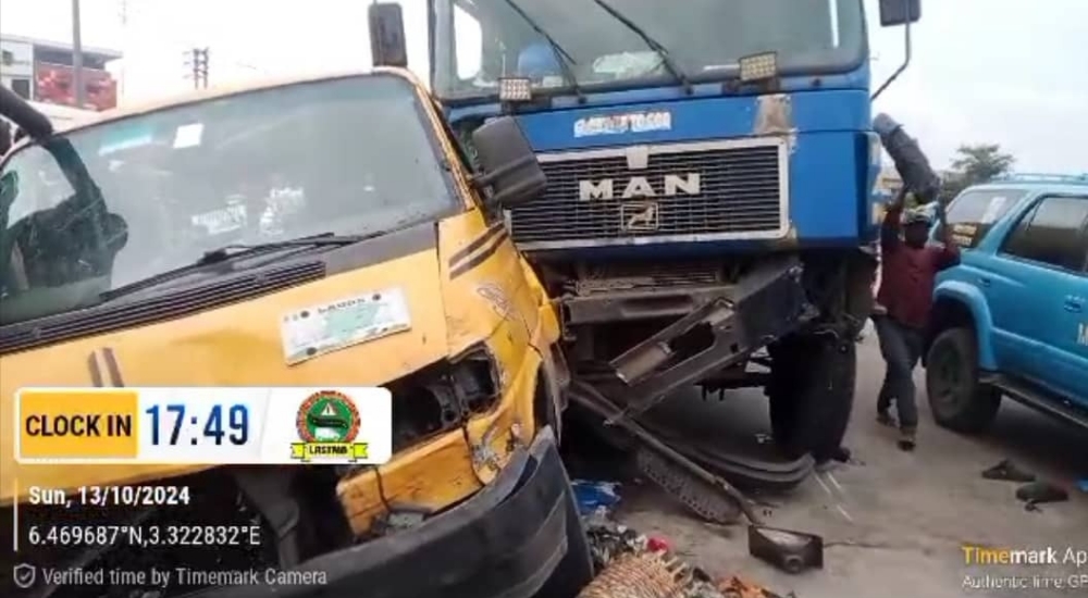 Tanker crash claims 3 lives on Oshodi-Apapa expressway