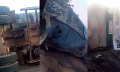 Watch moment fire burnt residents trying to scoop fuel from a fallen tanker in Jigawa