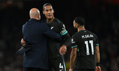 Virgil van Dijk cool on contract talks but mocks Arsenal